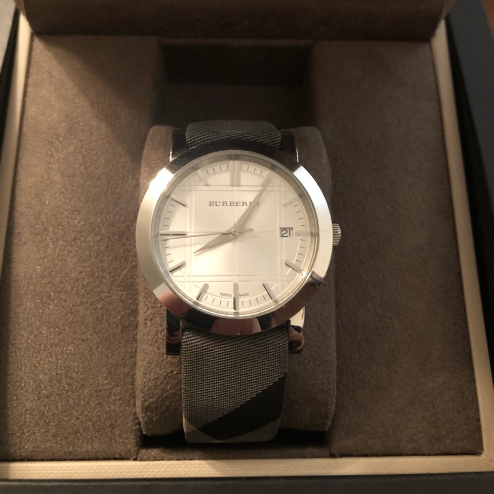 Burberry Jacquard Strap Watch